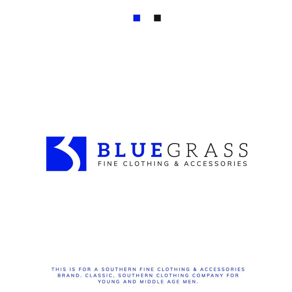 Bluegrass brand identity overview showing logo, visual identity, and branding applications
