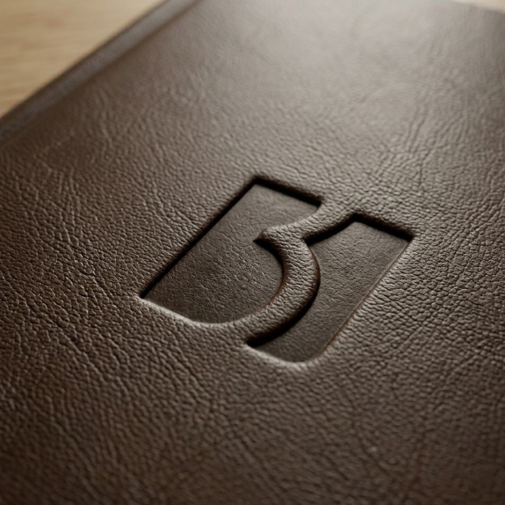 Bluegrass logo embossed on surface showing brand identity texture